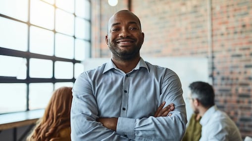 businessman standing in the office 